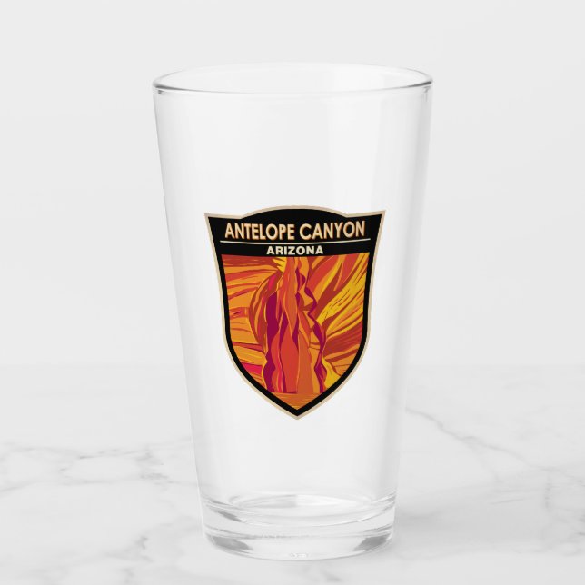 Antelope Canyon Arizona Vintage Glas (Vorderseite)
