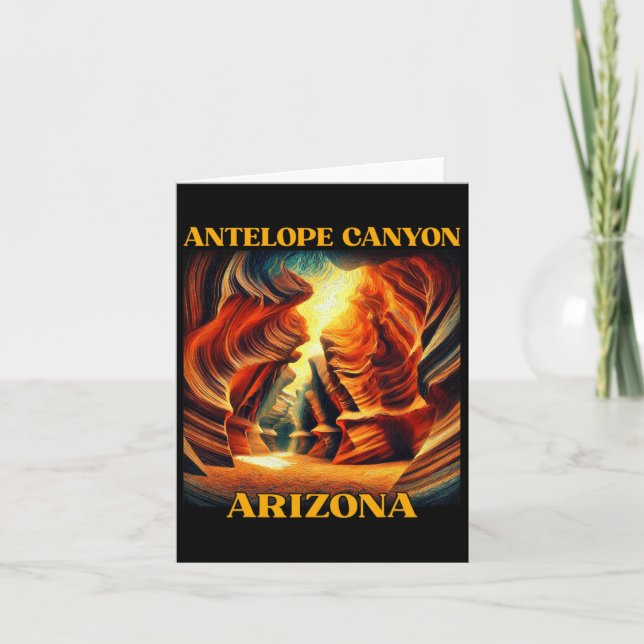 Antelope Canyon Arizona Wandern Camping Karte (Vorderseite)