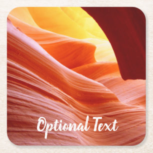 Antelope Canyon in Arizona Rechteckiger Pappuntersetzer