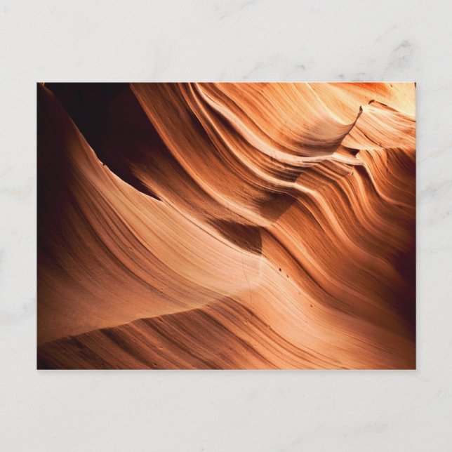Antelope Canyon Shapes Postkarte (Vorderseite)