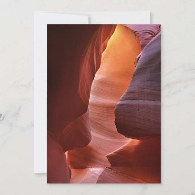 Antelope Canyon Slot Formationen Dankeskarte (Vorderseite)