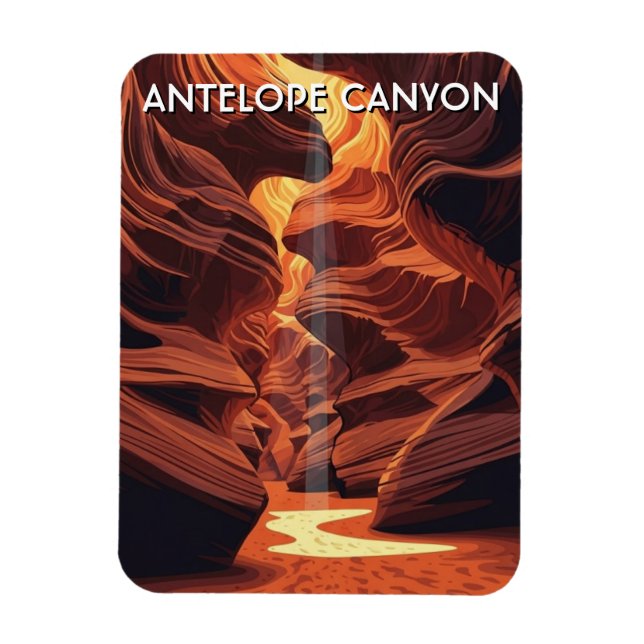 Antelope Canyon Souvenir Magnet (Vertikal)