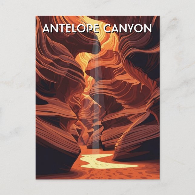 Antelope Canyon Souvenir Postkarte (Vorderseite)