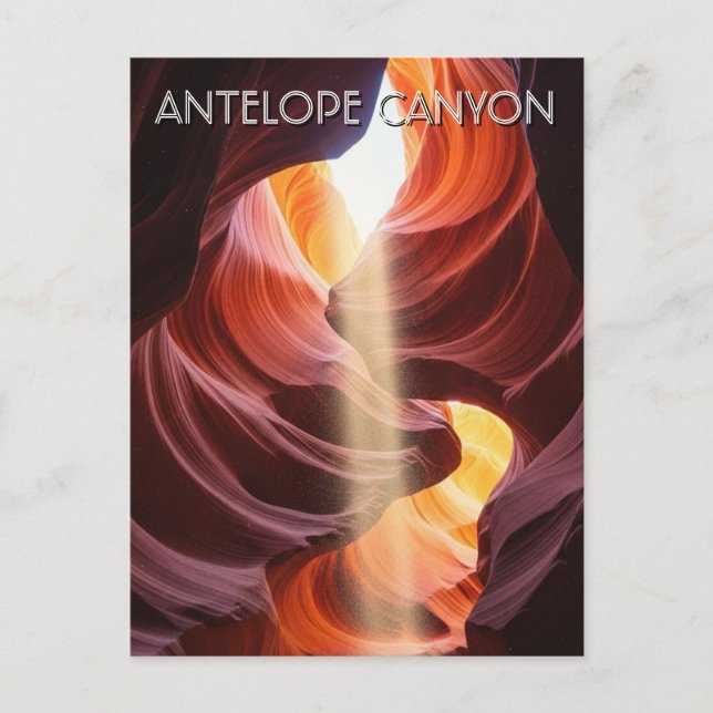 Antelope Canyon Souvenir Postkarte (Vorderseite)