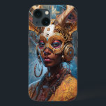 Antelope Headdress Science Fiction Cyberpunk Case-Mate iPhone Hülle<br><div class="desc">Fantasy,  Sci-fi & Horror Art von The Lunarium.</div>