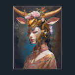 Antelope Headdress Science Fiction Postkarte<br><div class="desc">Antelope Headdress Science Fiction</div>