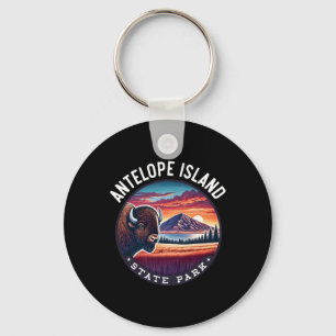 Antelope Island State Park Wandern Souvenir Bison Schlüsselanhänger