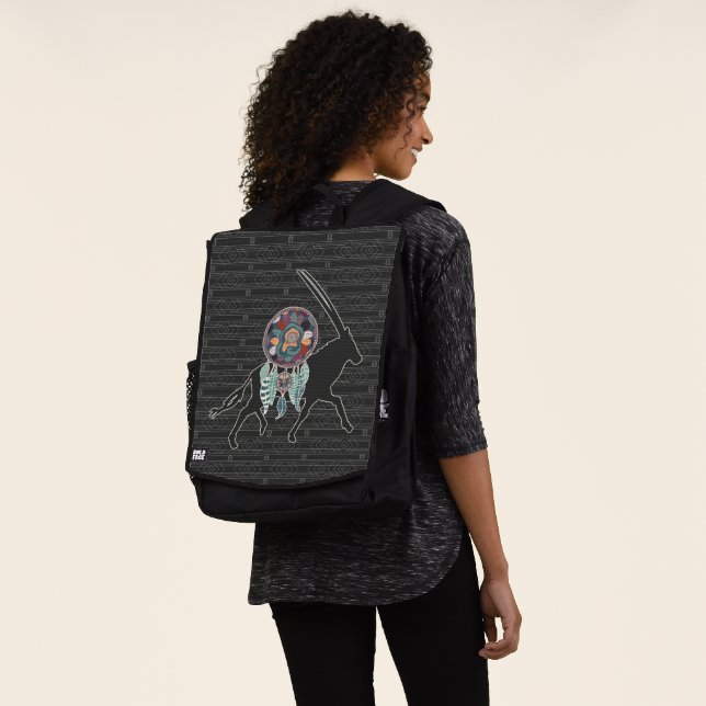 Antelope Native American Animal Dream Catcher Rucksack (Ausgewaschen)