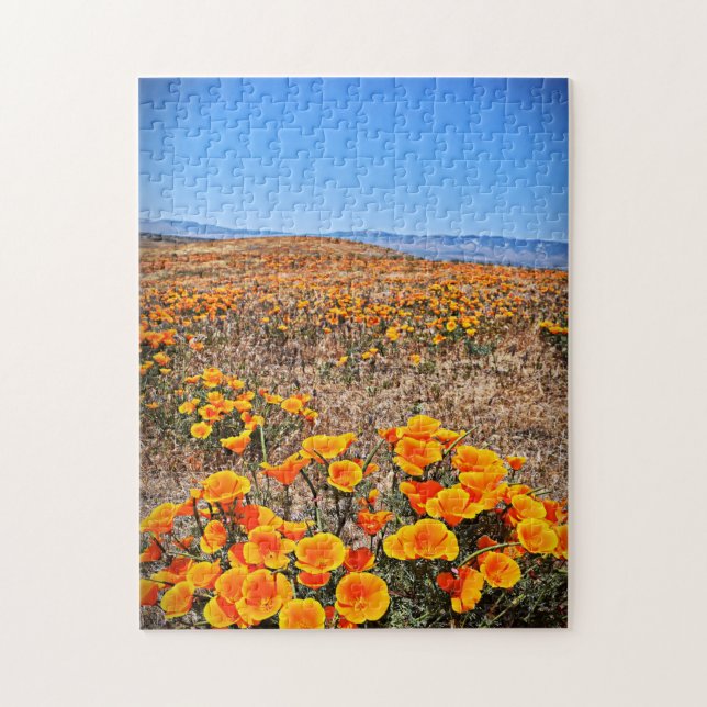 Antelope Valley California Poppy Reserve Puzzle (Vertikal)