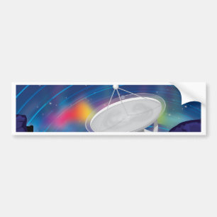 Antenna Beobachtung des Himmels mit einer Aurora Autoaufkleber