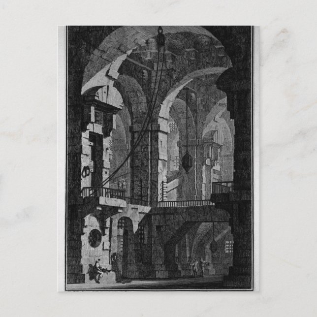 Antenna dunkles Gefängnis von Giovanni Battista Pi Postkarte (Vorderseite)