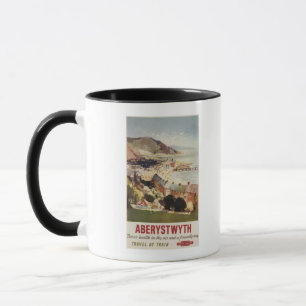 Antenne Küsten-des britischen Eisenbahn-Plakats Tasse