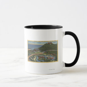 Antenne von Bernheimers orientalischem Garten Tasse
