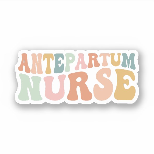 Antepartum Nurse, Arbeit und Lieferung Antepartum Aufkleber (Vorderseite)