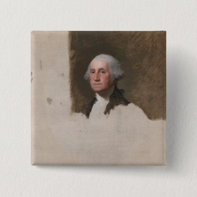 Anthaeneum George Washington 1. US-Präsident Button (Vorderseite)