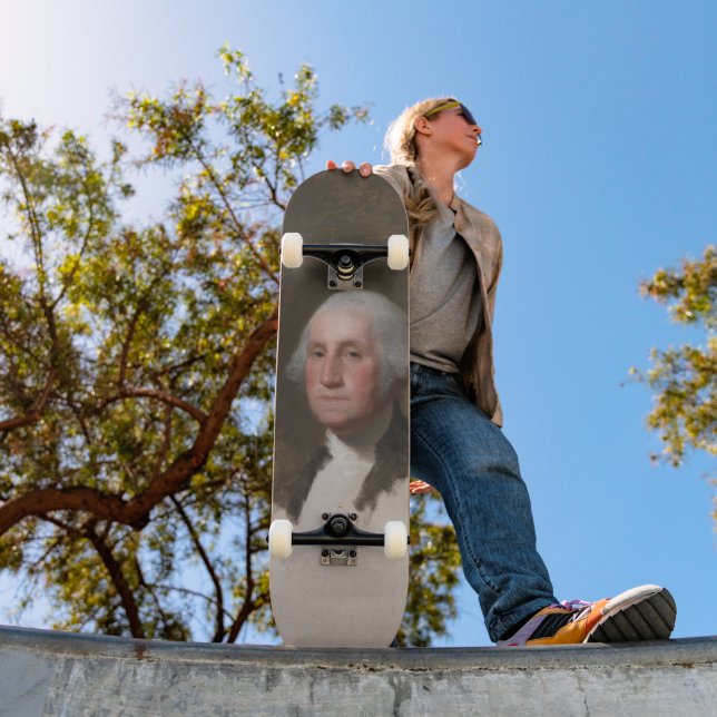 Anthaeneum George Washington 1. US-Präsident Skateboard (Außenbereich 1)