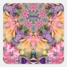 ANTHEA ~ Farbtöne Gelb, Lila, Rosa, Blau