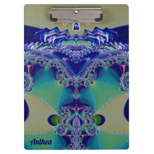 ANTHEA ~ WOW! STÄRKEN! Aqua Gelb Blau und Grün Klemmbrett