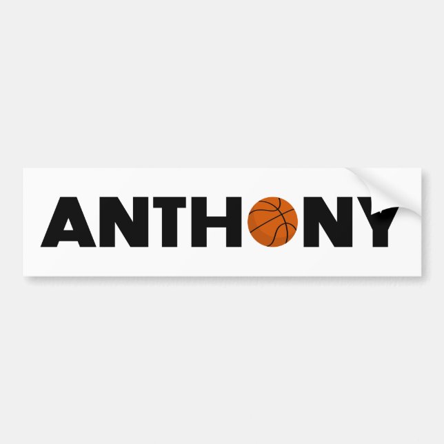 Anthony Basketball Autoaufkleber (Vorne)
