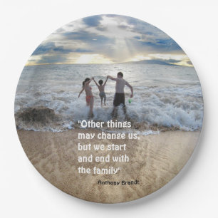 Anthony Brandt Familie Zitat Strand Hintergrund Fa Pappteller