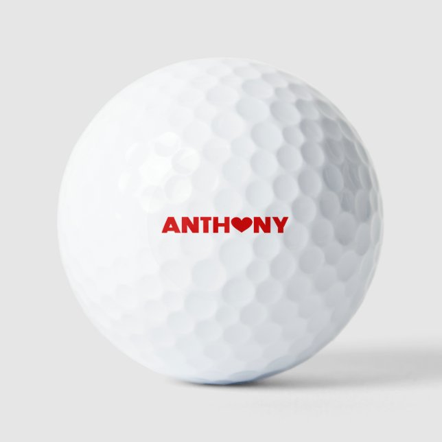 Anthony Liebe Golfball (Vorderseite)