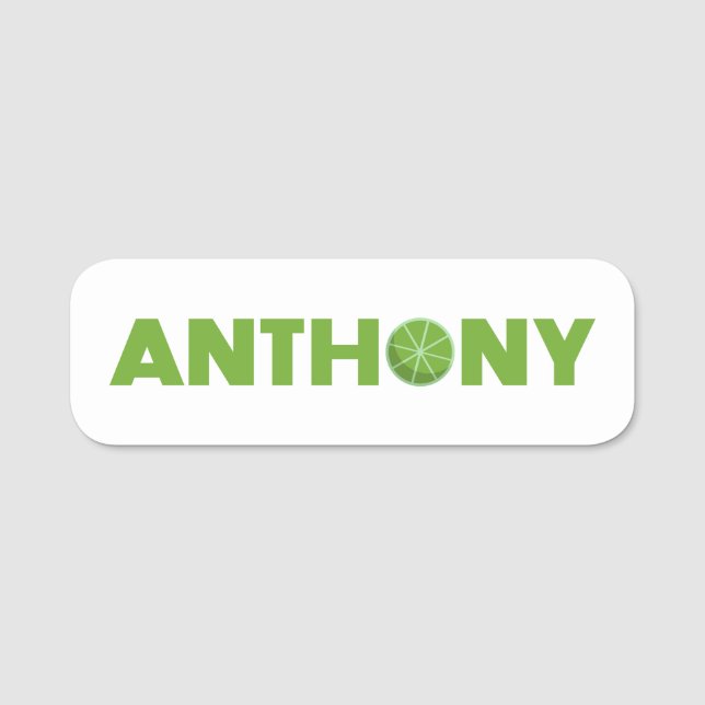 Anthony Limon Name Tag Namensschild (Vorderseite)