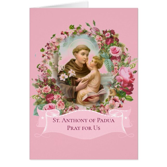 Anthony of Padua Baby Jesus Rose (Vorne)