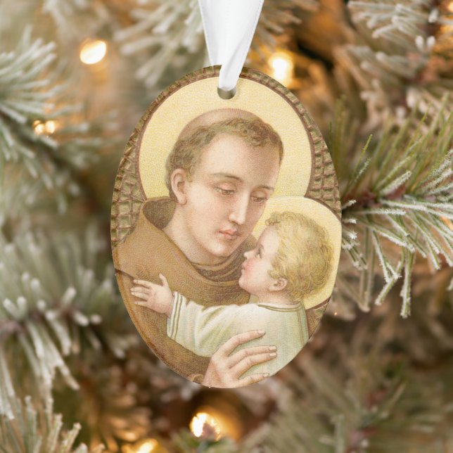Anthony of Padua & Christ Child (JM 05) Acrylic Ornament (Baum)