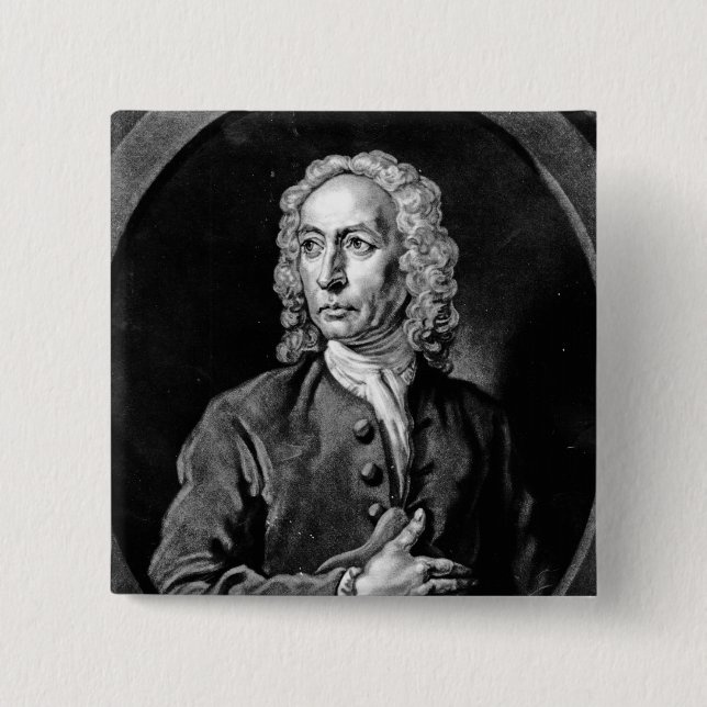Anthony Sayer, graviert durch jr. Johns Faber Button (Vorderseite)
