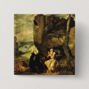 Anthony the Great and Paul of Thebes Button