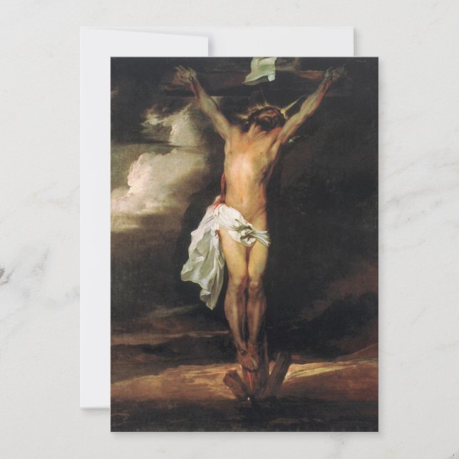 Anthony van Dyck - Crucifixe Einladung (Vorderseite)
