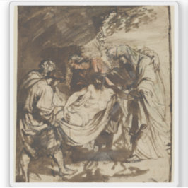 Anthony van Dyck - Die Entombation Aufkleber