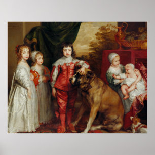 Anthony van Dyck - Fünf älteste Kinder Charles Poster