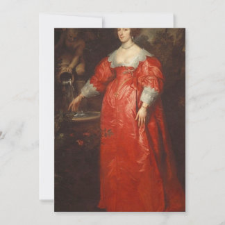 Anthony van Dyck - Portrait einer unbekannten Dame Einladung