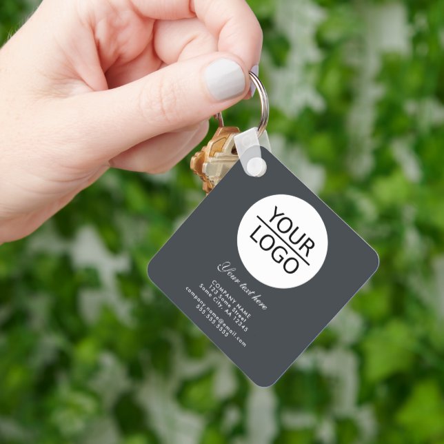 Anthracite Grau zur Werbeaktion von benutzerdefini Schlüsselanhänger (Hand)