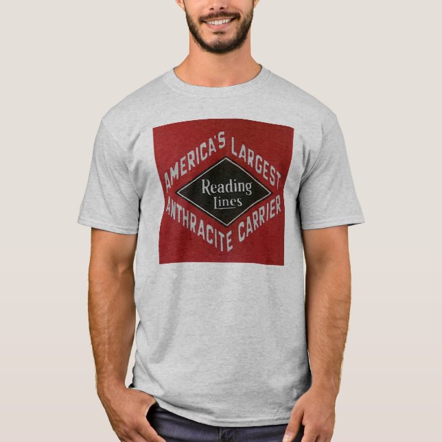Anthrazit wurde von der Reading Railroad    durchg T-Shirt (Vorderseite)