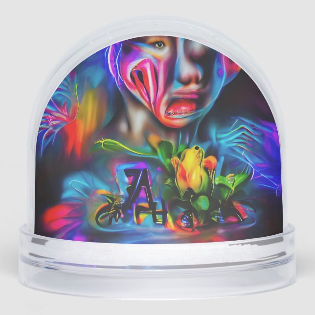 Anthrophobie 2 schneekugeln (Vorderseite)