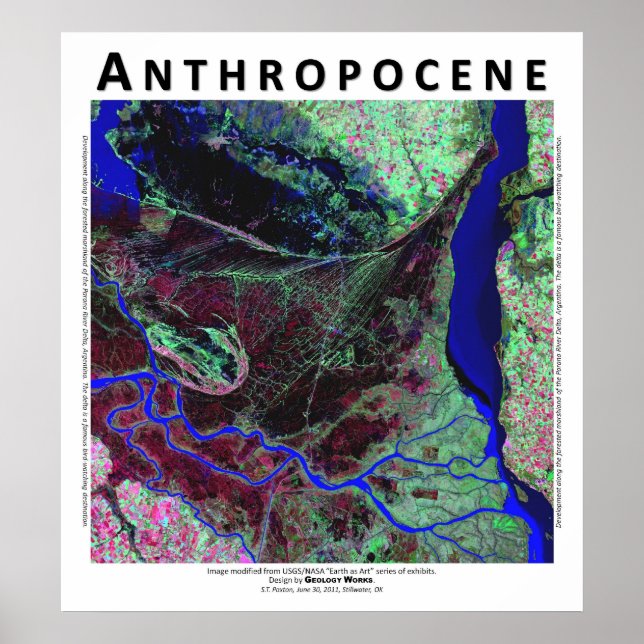Anthropocene V - Parana River Delta, Argentinien Poster (Vorne)