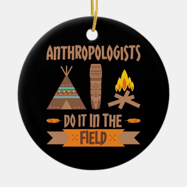 Anthropologen tun es in der Feldanthropologie Keramik Ornament (Vorne)