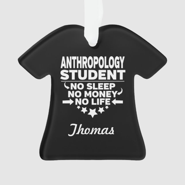 Anthropologie Étudiant Pas de vie ou d'argent (devant)