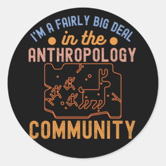 Anthropologie Funny, Anthropologie Skelett Runder Aufkleber