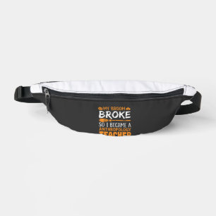 Anthropologie-Lehrer zerbrochener Besen Halloween- Bauchtasche