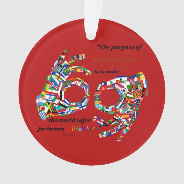 Anthropologie-Verzierung Ornament (Vorderseite)