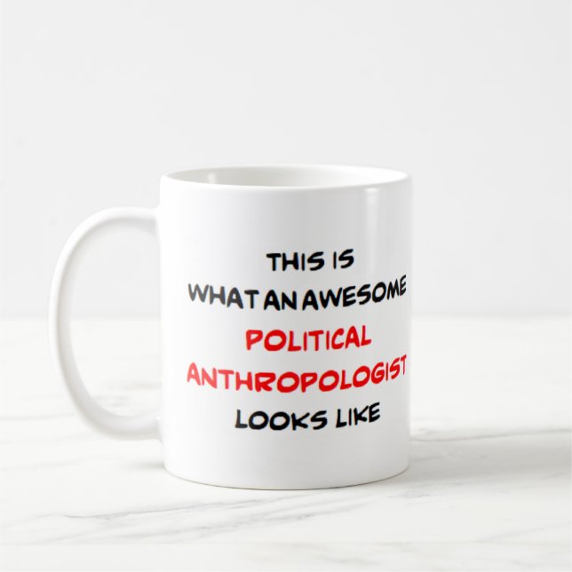 Anthropologin politisch, phantastisch kaffeetasse (Links)