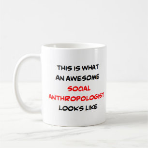 anthropologue social, énorme tasse de café