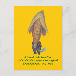 ANTHROPOMORPH ~ ANTIKER MAIS-MANN Bild~ POSTKARTE