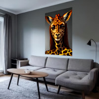 Anthropomorphe Giraffe | AI Art Poster