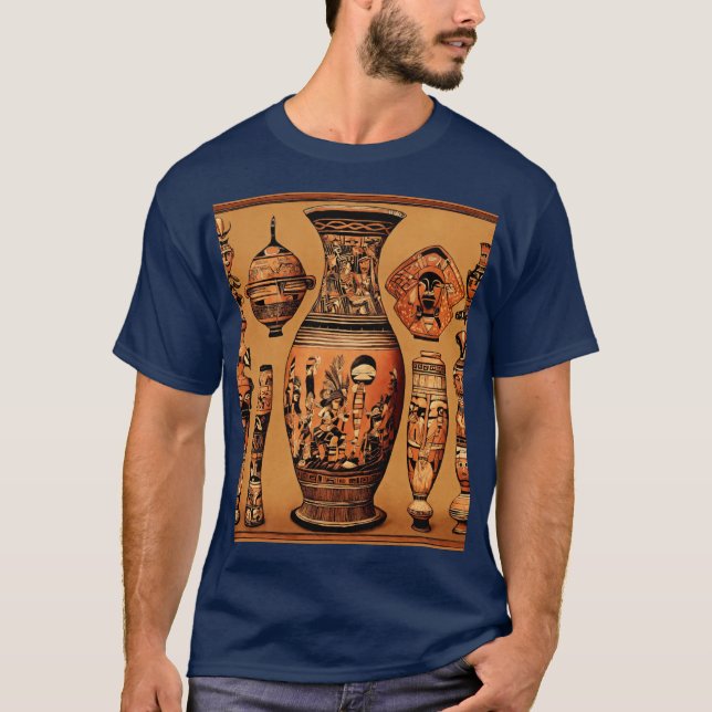 Anthropomorphe Schiffe der Xingu-Völker: T-Shirt (Vorderseite)