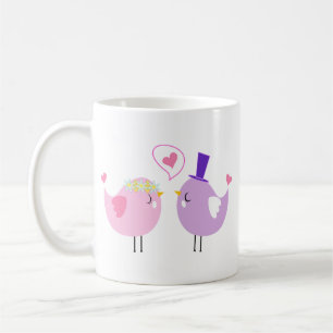 Anthropomorphe Tiere Vögel Kaffeetasse