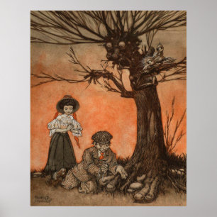 Anthropomorpher Baum von Charles Folkard Poster